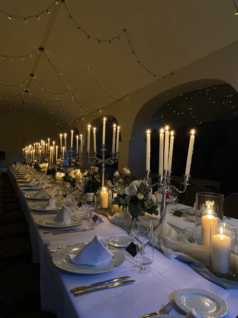 La mesa preparada